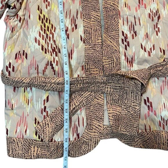 Knox Rose Quilted Kimono Jacket XL Boho Southwestern Print with Belt - Picture 7 of 10